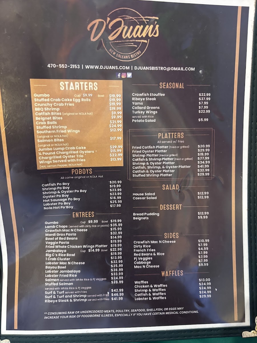 Menu D'juan's Bistro-2