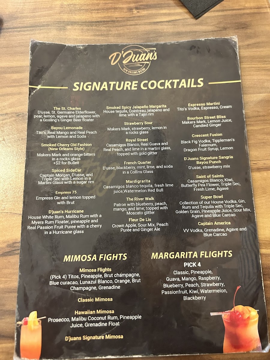Menu D'juan's Bistro-3