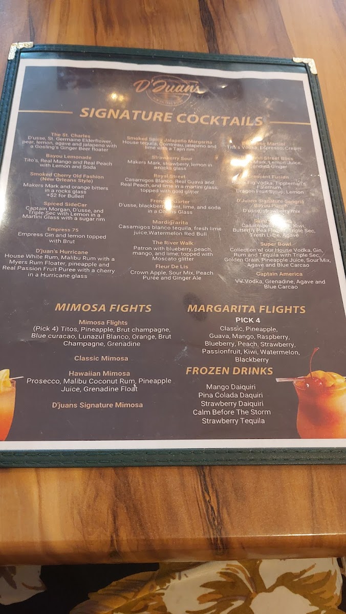 Menu D'juan's Bistro-6