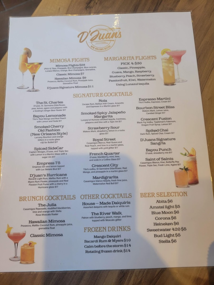 Menu D'juan's Bistro-9